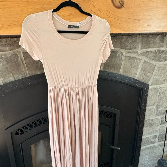 Mid-Length A-Line T-Shirt Dress with Side Slits - Picture 1 of 3